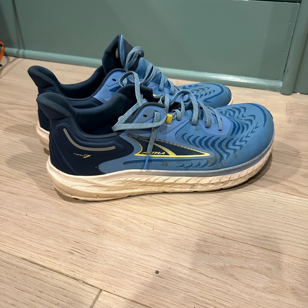 Altra Blue and Yellow Athletic Shoes